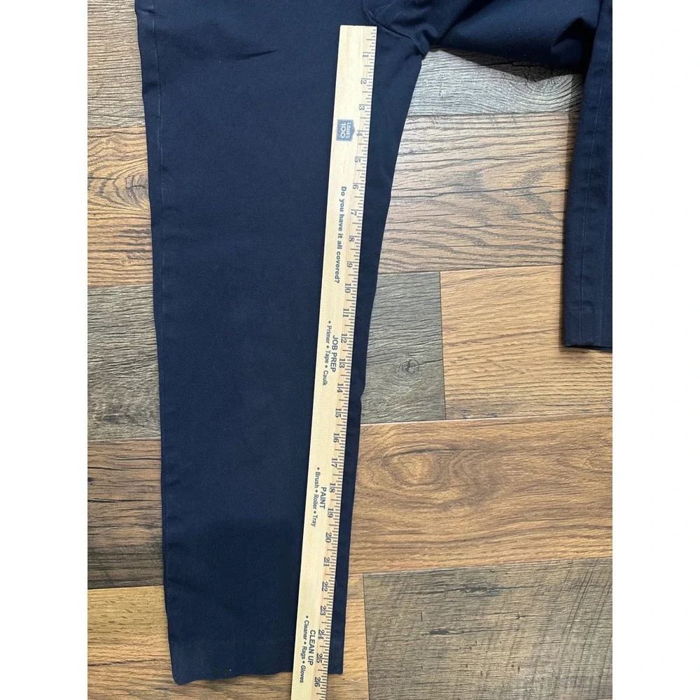 J.Crew Kate Straight Leg Pants Navy Blue Chino Trousers Womens Size 4 Office